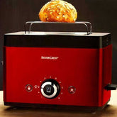 Silver Crest Electric Toaster Bread Grill Pan, Multifunctional 2 Slice Wide Toaster